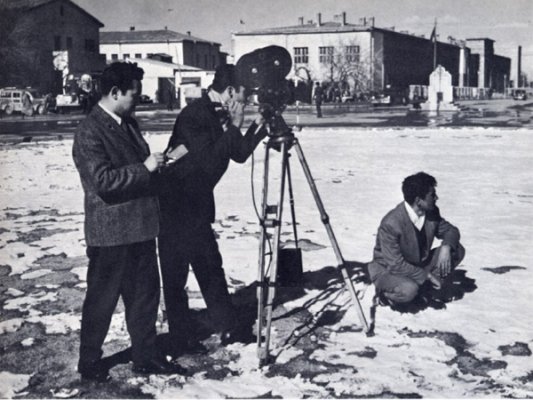 Film crew on location