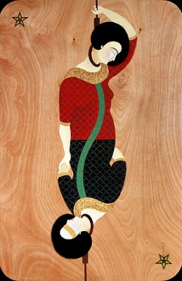 Hayv Kahraman<br />
Migrant 8, 2010<br />
Oil on panel<br />
