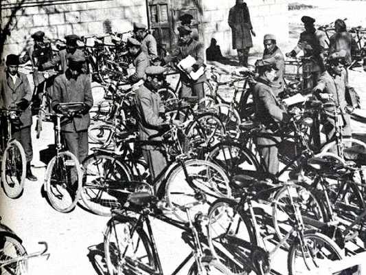 Postal workers start their shift
